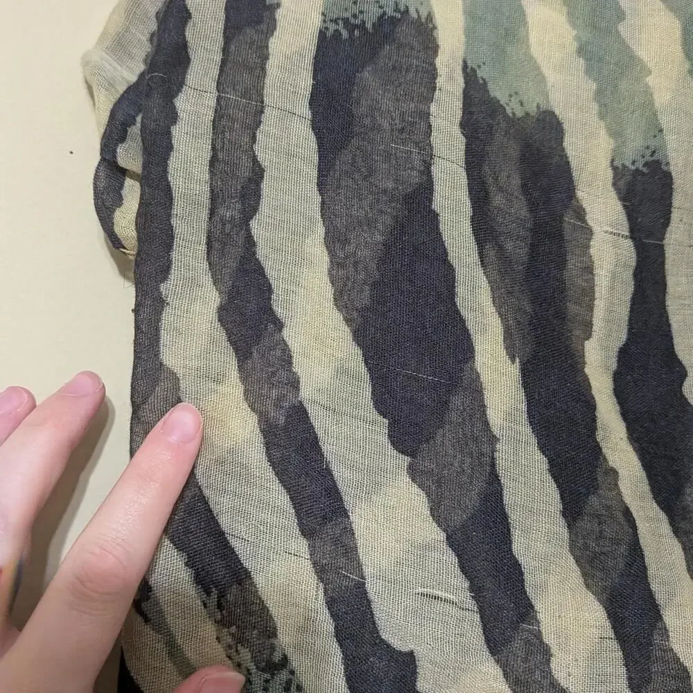 Y2K Zebra Print 100% Polyester Infinity Scarf